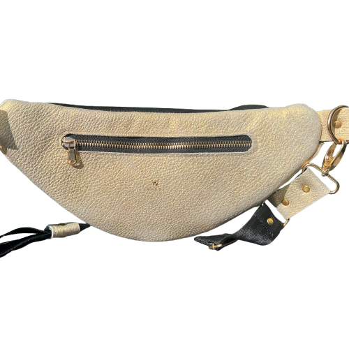 Twinkle Pop Gold Bum bag – Metallic Deer Leather, Limited Edition