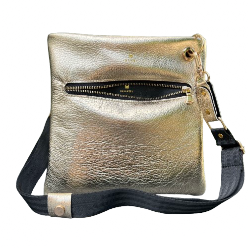 Twinkle Pop Sack Bag – Gold Deer Leather, Limited Edition