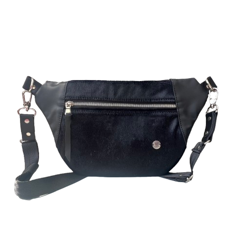 Leather Black Sleek Bag