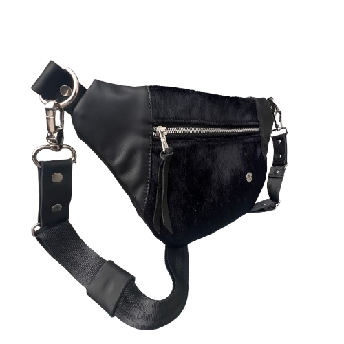 Leather Black Sleek Bag