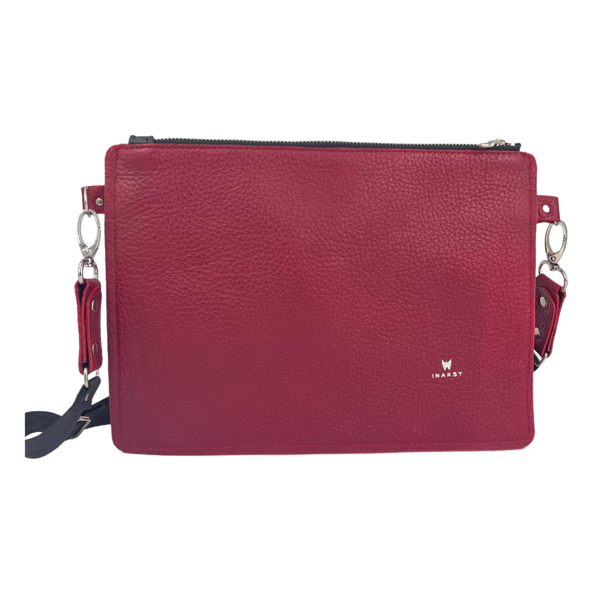 Leather Red Crossbody Bag for Woman