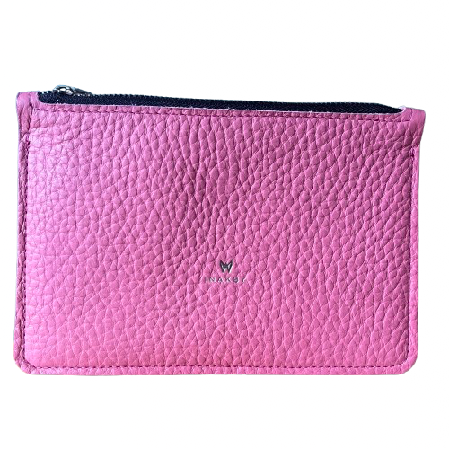 Leather Pouch – Powder Pink & Black