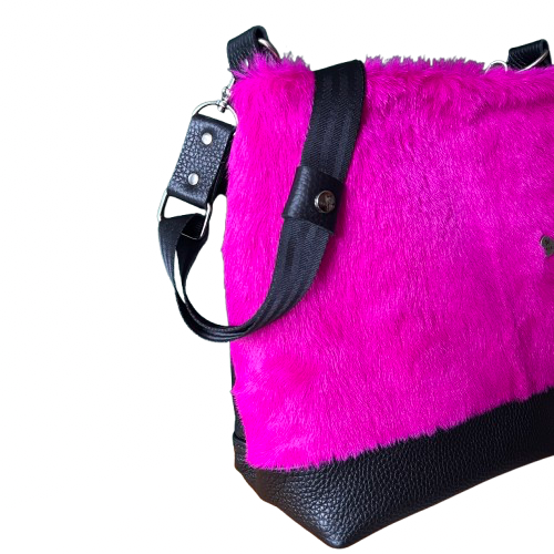 Trapezoid Bag – Rebel Pink  Leather Bag