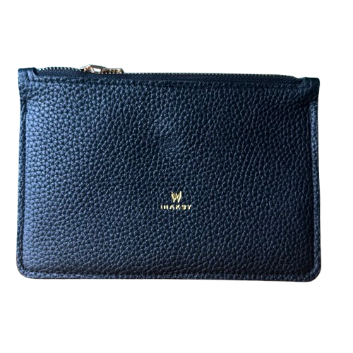 Black & Gold Cowhide Pouch