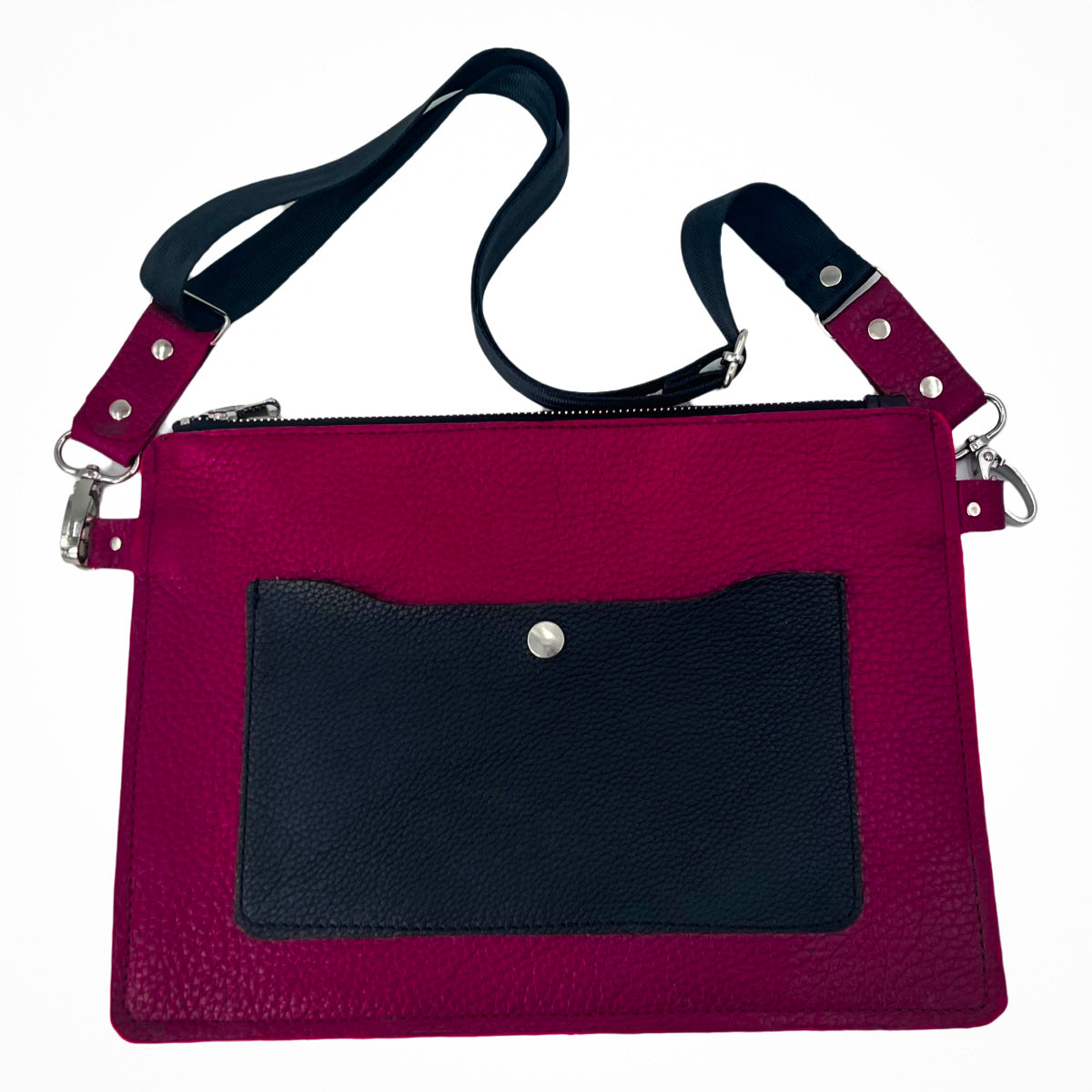 Leather Red Crossbody Bag for Woman